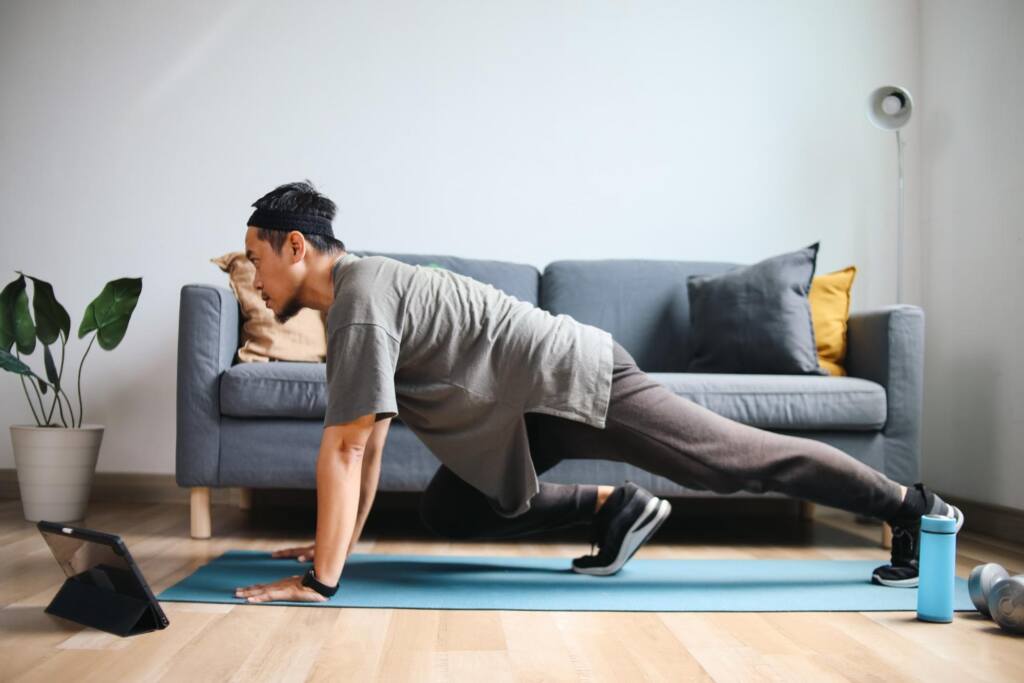 Trening ducha w domu.